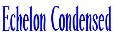 Echelon Condensed 字体